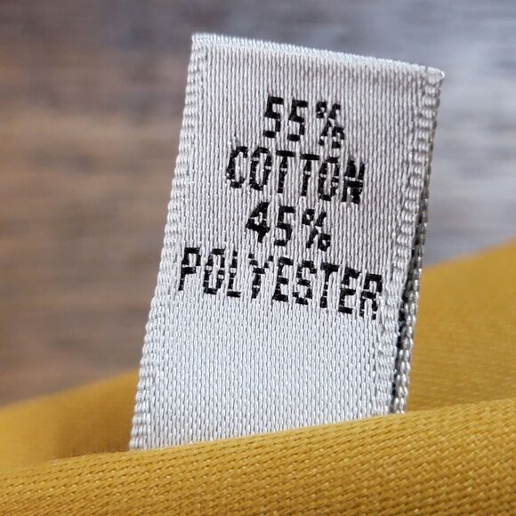 Geoffrey Beene Full Button LS Shirt Gold Wrinkle Free - Size 17 34/35 Reg Fit - Picture 5 of 5